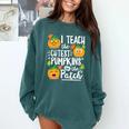 I Teach The Cutest Pumpkins In The Patch Teacher Comfort Colors Sweatshirt Blue Spruce I Teach The Cutest Pumpkins In The Patch Teacher Comfort Colors Sweatshirt Blue Spruce