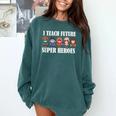I Teach Future Superheroes Last Day Back To School Teacher Comfort Colors Sweatshirt Blue Spruce I Teach Future Superheroes Last Day Back To School Teacher Comfort Colors Sweatshirt Blue Spruce