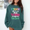 I Teach Little People To Read Reading Teacher For Men Women Girls Kids Comfort Colors Sweatshirt Blue Spruce I Teach Little People To Read Reading Teacher For Men Women Girls Kids Comfort Colors Sweatshirt Blue Spruce