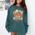 Teach Love Inspire Retro Groovy Daisy Back To School Teacher For Men Women Kids Comfort Colors Sweatshirt Blue Spruce Teach Love Inspire Retro Groovy Daisy Back To School Teacher For Men Women Kids Comfort Colors Sweatshirt Blue Spruce