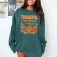 Teach Thanksgiving Teacher Thankful For My Preschool Turkeys Comfort Colors Sweatshirt Blue Spruce Teach Thanksgiving Teacher Thankful For My Preschool Turkeys Comfort Colors Sweatshirt Blue Spruce