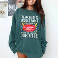 Teacher Assistant Teaching School Ninja Appreciation Comfort Colors Sweatshirt Blue Spruce Teacher Assistant Teaching School Ninja Appreciation Comfort Colors Sweatshirt Blue Spruce