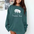 Teacher Bear For Educators Teacher Appreciation Comfort Colors Sweatshirt Blue Spruce