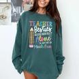 Teacher Besties Because Going Crazy Alone Is Not As Much Fun Comfort Colors Sweatshirt Blue Spruce Teacher Besties Because Going Crazy Alone Is Not As Much Fun Comfort Colors Sweatshirt Blue Spruce