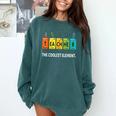 Teacher The Coolest Element Chemistry Periodic Table Science Comfort Colors Sweatshirt Blue Spruce