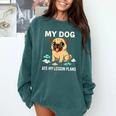 Teacher My Dog Ate My Lesson Plans School Staff Comfort Colors Sweatshirt Blue Spruce