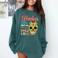 Teacher Life Got Me Feeling Un Poco Loco Comfort Colors Sweatshirt Blue Spruce Teacher Life Got Me Feeling Un Poco Loco Comfort Colors Sweatshirt Blue Spruce