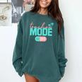Teacher Mode Off Happy Last Day Of School Summer Break Men Women Comfort Colors Sweatshirt Blue Spruce Teacher Mode Off Happy Last Day Of School Summer Break Men Women Comfort Colors Sweatshirt Blue Spruce