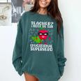 Teacher I Prefer The Term Educational Superhero Comfort Colors Sweatshirt Blue Spruce
