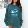 Teacher Shark Do Your Work Comfort Colors Sweatshirt Blue Spruce