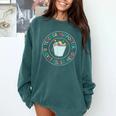 Teacher Supporter Bucket Filler Hero Comfort Colors Sweatshirt Blue Spruce