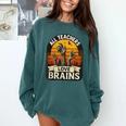 Teacher All Teachers Love Brains Halloween Comfort Colors Sweatshirt Blue Spruce Teacher All Teachers Love Brains Halloween Comfort Colors Sweatshirt Blue Spruce