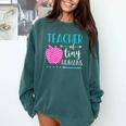 Teacher Of Tiny Humans Preschool Pre K Kindergarten Teacher Comfort Colors Sweatshirt Blue Spruce Teacher Of Tiny Humans Preschool Pre K Kindergarten Teacher Comfort Colors Sweatshirt Blue Spruce