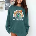 Teacher Of The Year Best Teacher Ever Men Women Comfort Colors Sweatshirt Blue Spruce Teacher Of The Year Best Teacher Ever Men Women Comfort Colors Sweatshirt Blue Spruce