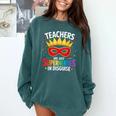 Teachers Are Just Superheroes In Disguise Fun Back To School Comfort Colors Sweatshirt Blue Spruce