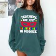 Teachers Are Just Superheroes In Disguise School Comfort Colors Sweatshirt Blue Spruce Teachers Are Just Superheroes In Disguise School Comfort Colors Sweatshirt Blue Spruce