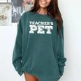 TEACHER'S PET You'Re My Favorite Do Me A Favor Comfort Colors Sweatshirt Blue Spruce