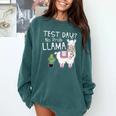 Teachers Testing Day Test Day No Prob Llama Teacher Comfort Colors Sweatshirt Blue Spruce Teachers Testing Day Test Day No Prob Llama Teacher Comfort Colors Sweatshirt Blue Spruce