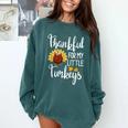 Teachers Thanksgiving Thankful For My Little Turkeys Comfort Colors Sweatshirt Blue Spruce Teachers Thanksgiving Thankful For My Little Turkeys Comfort Colors Sweatshirt Blue Spruce
