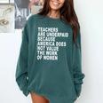 Teachers Are Underpaid Because America Does Not Value Men Women Comfort Colors Sweatshirt Blue Spruce Teachers Are Underpaid Because America Does Not Value Men Women Comfort Colors Sweatshirt Blue Spruce