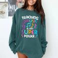 Teaching Music Is My Superpower Music Teacher For Men Women Kids Comfort Colors Sweatshirt Blue Spruce Teaching Music Is My Superpower Music Teacher For Men Women Kids Comfort Colors Sweatshirt Blue Spruce