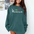 Team Kindercare Teacher Back To School Shirt T-Shirt Comfort Colors Sweatshirt Blue Spruce
