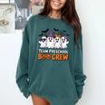 Team Preschool Boo Crew Halloween Teacher Student Costume Comfort Colors Sweatshirt Blue Spruce Team Preschool Boo Crew Halloween Teacher Student Costume Comfort Colors Sweatshirt Blue Spruce