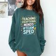 Team Sped Sped Teacher Special Education Teacher Team Comfort Colors Sweatshirt Blue Spruce