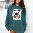 Test Day Stressed Cat Teacher Student Kids Testing Day Comfort Colors Sweatshirt Blue Spruce Test Day Stressed Cat Teacher Student Kids Testing Day Comfort Colors Sweatshirt Blue Spruce