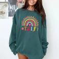 TGIF Teacher Appreciation Alphabet Thank God It's Friday For Men Women Girls Kids Comfort Colors Sweatshirt Blue Spruce TGIF Teacher Appreciation Alphabet Thank God It's Friday For Men Women Girls Kids Comfort Colors Sweatshirt Blue Spruce