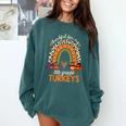 Thankful For My 5th Grade Turkeys Thanksgiving Teacher Comfort Colors Sweatshirt Blue Spruce Thankful For My 5th Grade Turkeys Thanksgiving Teacher Comfort Colors Sweatshirt Blue Spruce