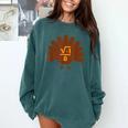 Thanksgiving Math Teacher Math Symbol Men Women Girls Kids Comfort Colors Sweatshirt Blue Spruce