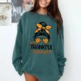 Thanksgiving Shirt Teacher Women Messy Bun Thankful Teacher Comfort Colors Sweatshirt Blue Spruce Thanksgiving Shirt Teacher Women Messy Bun Thankful Teacher Comfort Colors Sweatshirt Blue Spruce