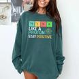 Think Like A Proton Stay Positive Science Teacher Comfort Colors Sweatshirt Blue Spruce Think Like A Proton Stay Positive Science Teacher Comfort Colors Sweatshirt Blue Spruce