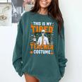 This Is My Tired Teacher Costume Halloween Costumes Comfort Colors Sweatshirt Blue Spruce This Is My Tired Teacher Costume Halloween Costumes Comfort Colors Sweatshirt Blue Spruce