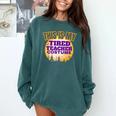 This Is My Tired Teacher Costume Halloween Teachers Comfort Colors Sweatshirt Blue Spruce This Is My Tired Teacher Costume Halloween Teachers Comfort Colors Sweatshirt Blue Spruce