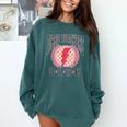 Tired Teachers Club Study Lover School Apparel Comfort Colors Sweatshirt Blue Spruce