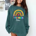 TK And Kinder Crew TK Teacher Transitional Kindergarten PreK Comfort Colors Sweatshirt Blue Spruce TK And Kinder Crew TK Teacher Transitional Kindergarten PreK Comfort Colors Sweatshirt Blue Spruce