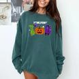 TOD Itinerant Teacher Of The Deaf Halloween ASL Interpreters Comfort Colors Sweatshirt Blue Spruce TOD Itinerant Teacher Of The Deaf Halloween ASL Interpreters Comfort Colors Sweatshirt Blue Spruce