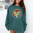 Toddler Squad Pre-K Teacher Pre School Back To School Comfort Colors Sweatshirt Blue Spruce