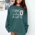 Valentines Day Teacher Tee I Love My Students A Latte Comfort Colors Sweatshirt Blue Spruce