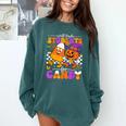 Will Trade Students For Candy Teacher Halloween Comfort Colors Sweatshirt Blue Spruce Will Trade Students For Candy Teacher Halloween Comfort Colors Sweatshirt Blue Spruce