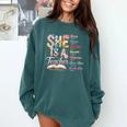 Women Bible Verse Christian Teacher God Says Back To School Comfort Colors Sweatshirt Blue Spruce Women Bible Verse Christian Teacher God Says Back To School Comfort Colors Sweatshirt Blue Spruce