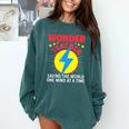 Wonder Teacher Costume Shirt Teacher Halloween Costume Men Women Comfort Colors Sweatshirt Blue Spruce Wonder Teacher Costume Shirt Teacher Halloween Costume Men Women Comfort Colors Sweatshirt Blue Spruce