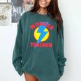 Wonder Teacher Teacher Halloween Tshirt Comfort Colors Sweatshirt Blue Spruce