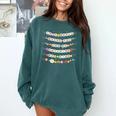 In A World Where You Can Be Anything Be Kind Girls Teachers Comfort Colors Sweatshirt Blue Spruce