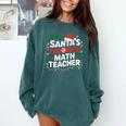 Xmas Lighting Santa's Favorite Math Teacher Christmas Comfort Colors Sweatshirt Blue Spruce Xmas Lighting Santa's Favorite Math Teacher Christmas Comfort Colors Sweatshirt Blue Spruce