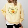 100 Days Of School Bee Hive Tree Hearts Teachers Student Kid Comfort Colors Sweatshirt Butter