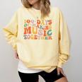 100 Days Of School Music Teacher Comfort Colors Sweatshirt Butter