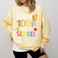 100 Days Of School Teacher And Student Comfort Colors Sweatshirt Butter